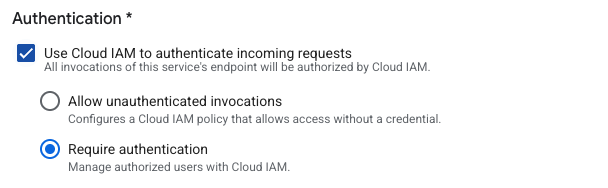 Enable Cloud IAM authentication