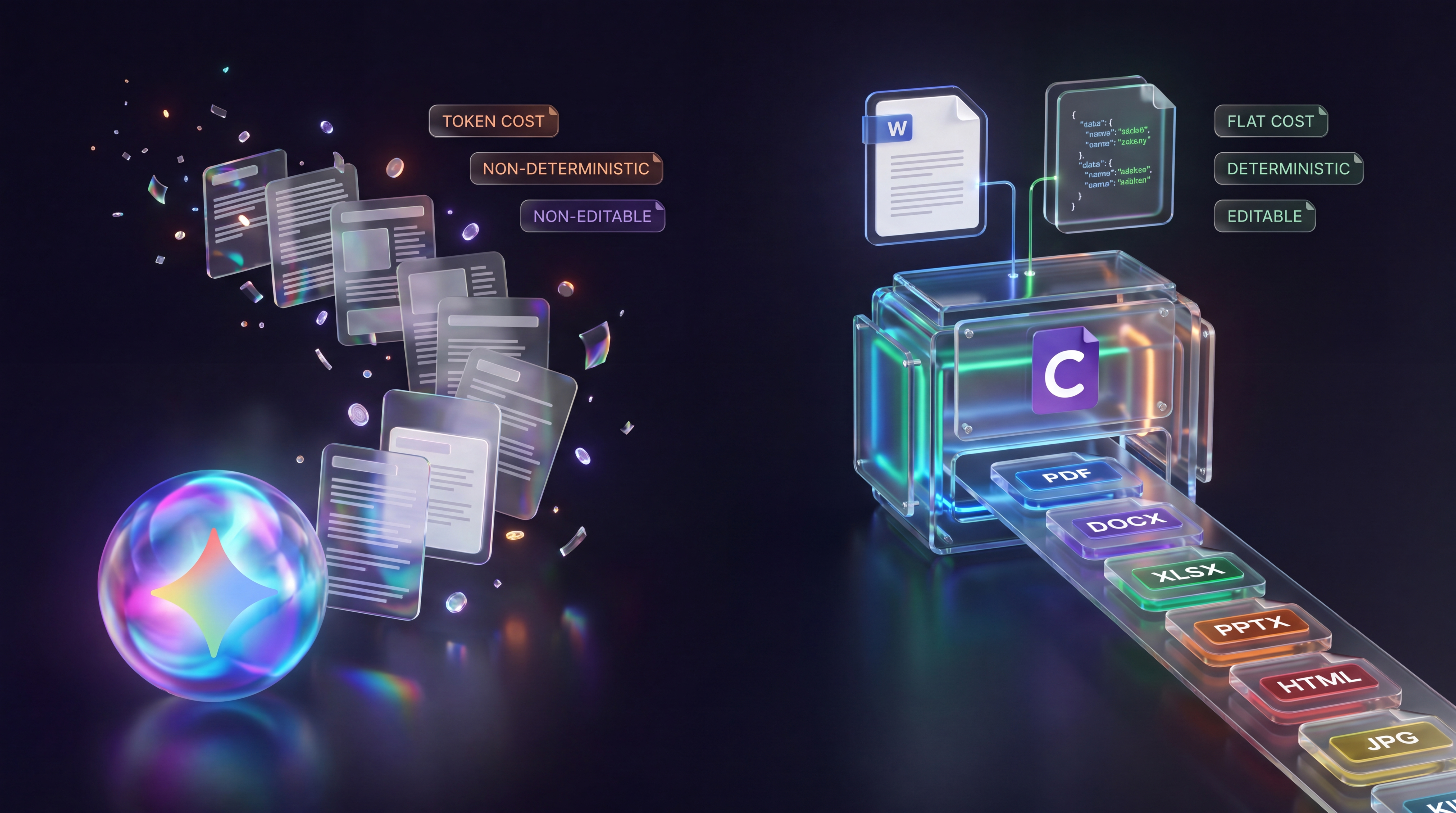 Where Gemini's native file generation falls short illustration