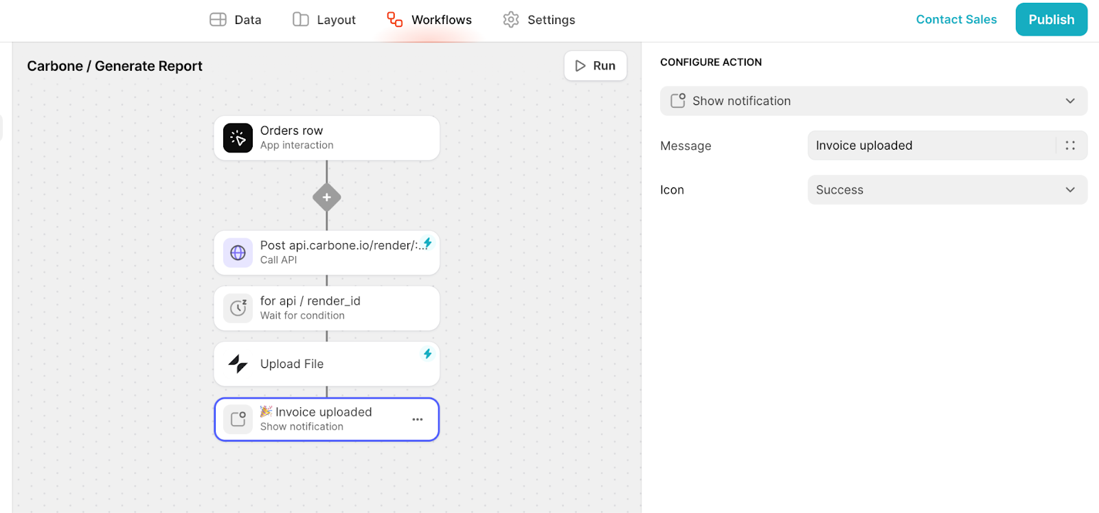 Carbone, the ideal solution for NoCode Glide developers illustration