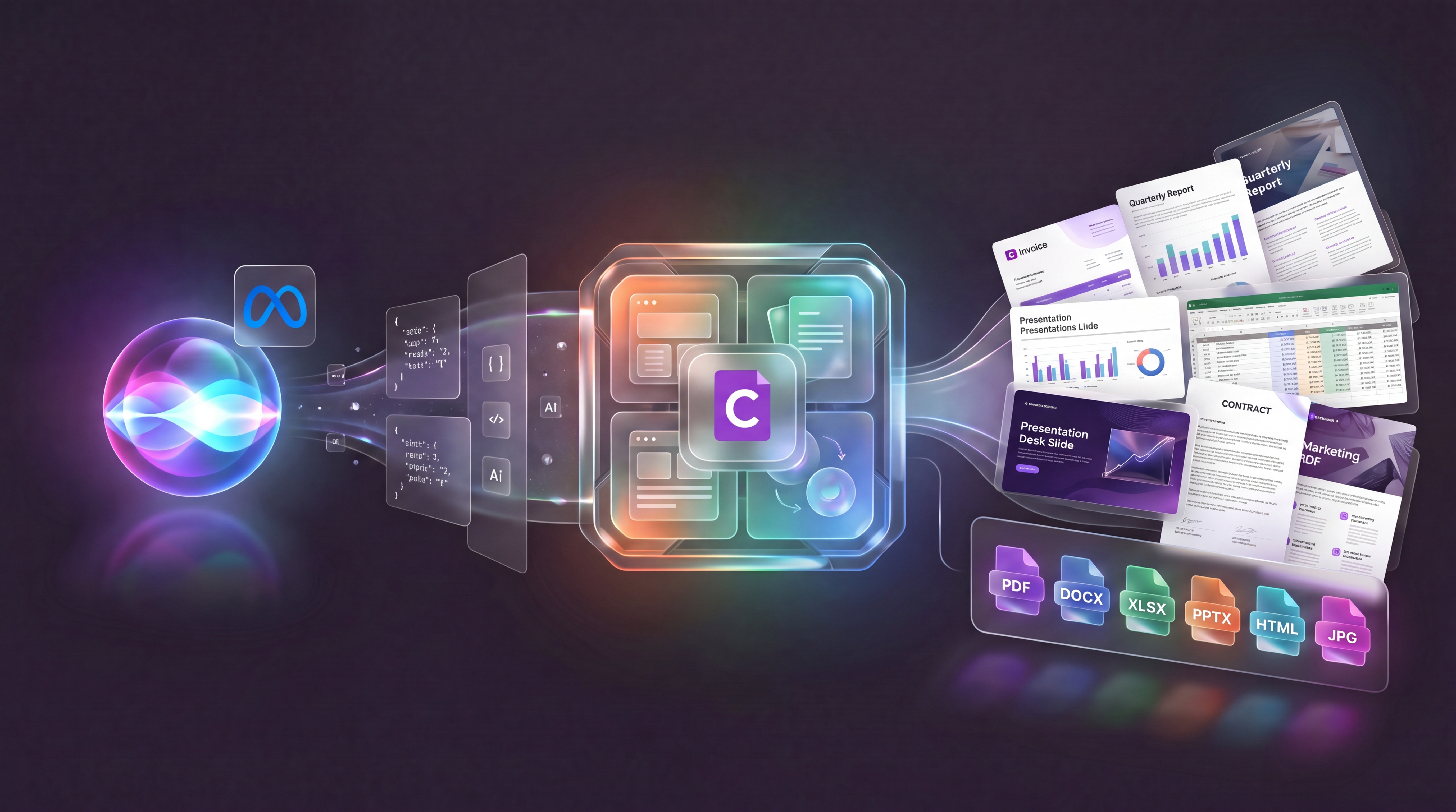 Self-hosted document generation with Llama and Carbone illustration