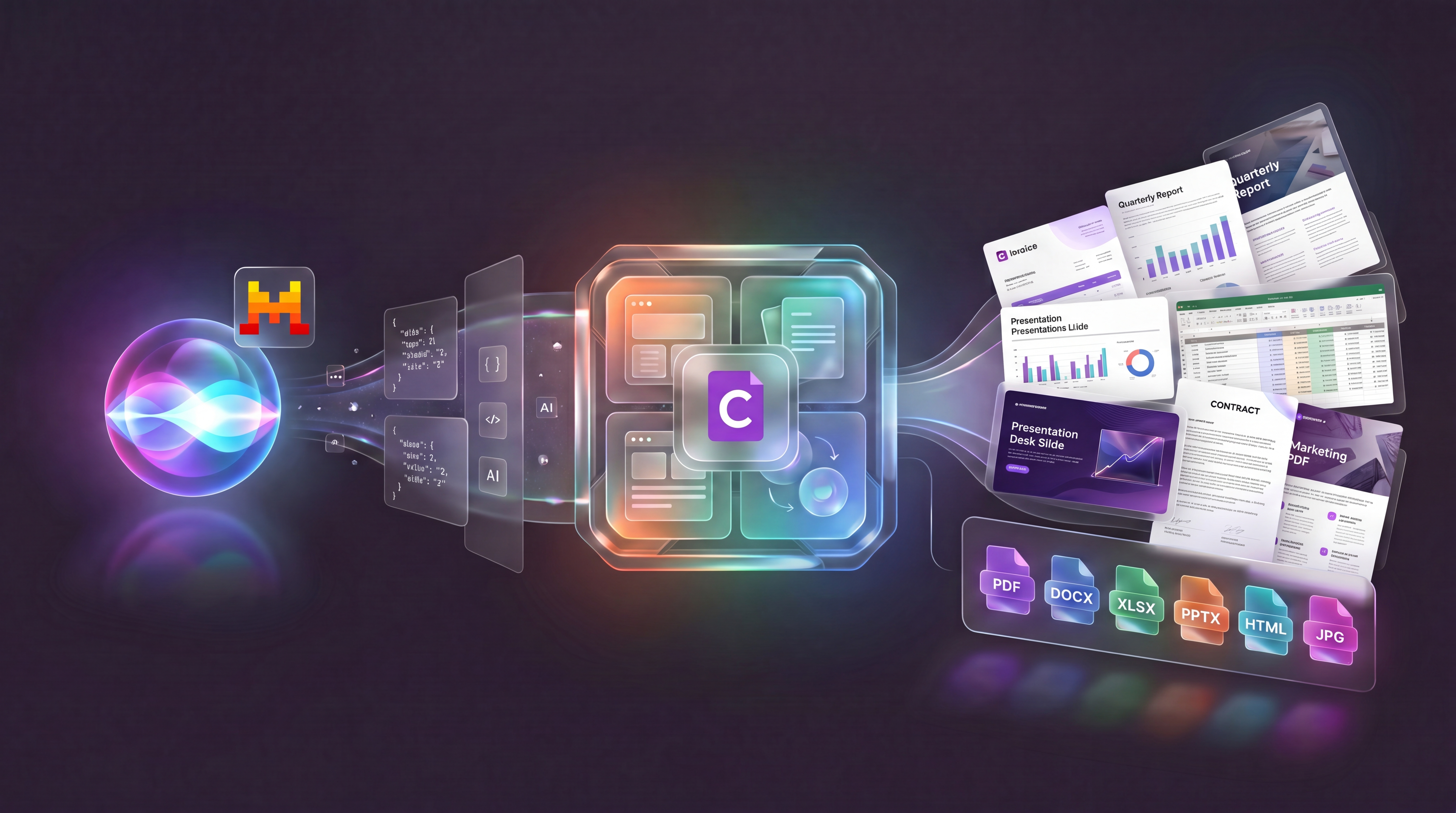 Generate Real Office Documents and PDFs with Vibe (formerly Le Chat) and Carbone illustration